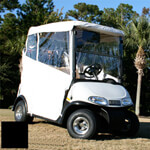 Club Car-EZGO - Red Dot 3-Sided Black Over-The-Top Soft Enclosure